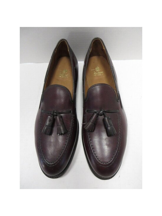 Alden Shoes 11.5 D Red Tassel Loafer Leather 663 Goodyear Welt USA main image 8